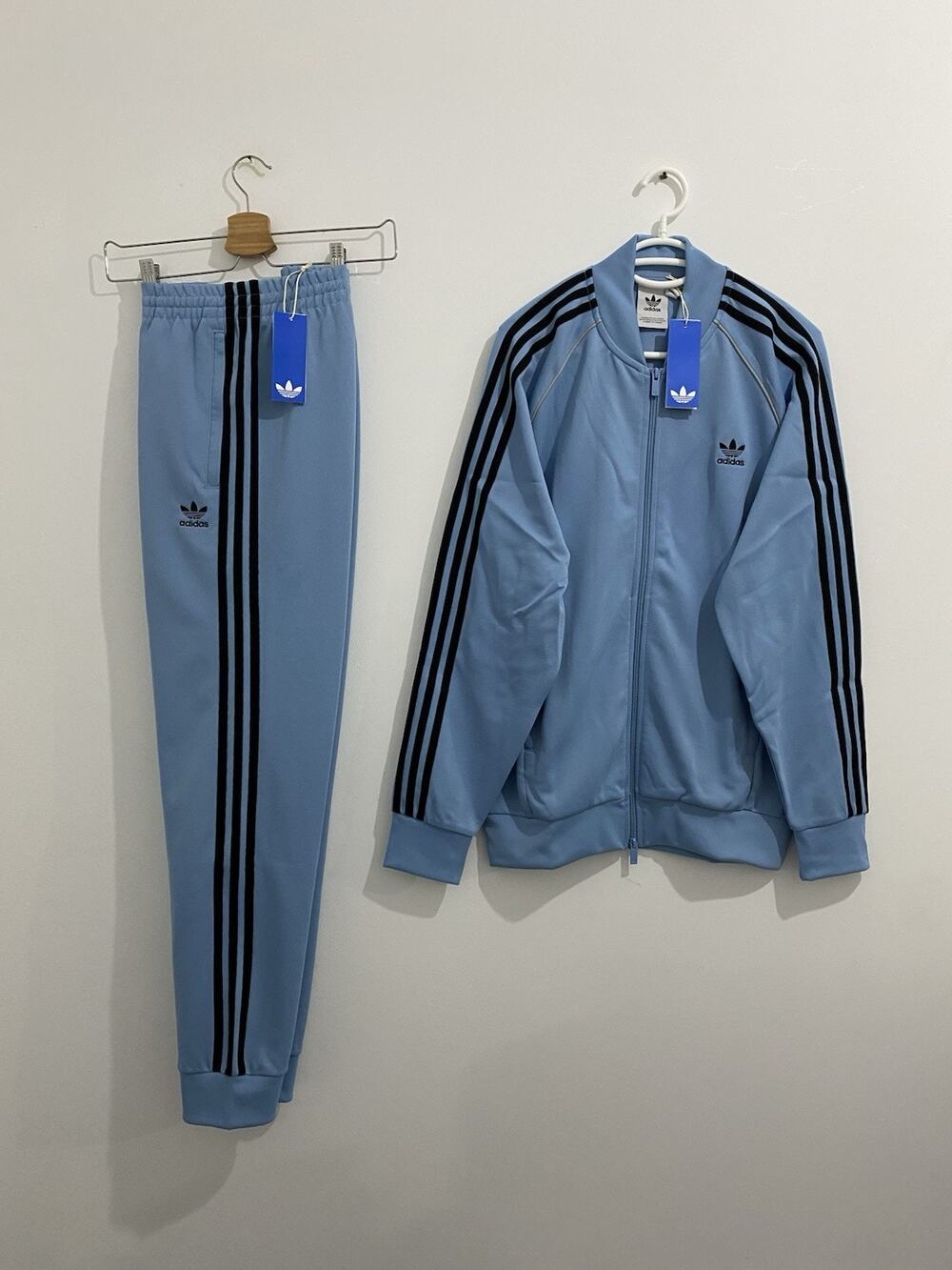 Adidas Originals Adicolor Classics Superstar Tracksuit Ash Blue White Size 2XL